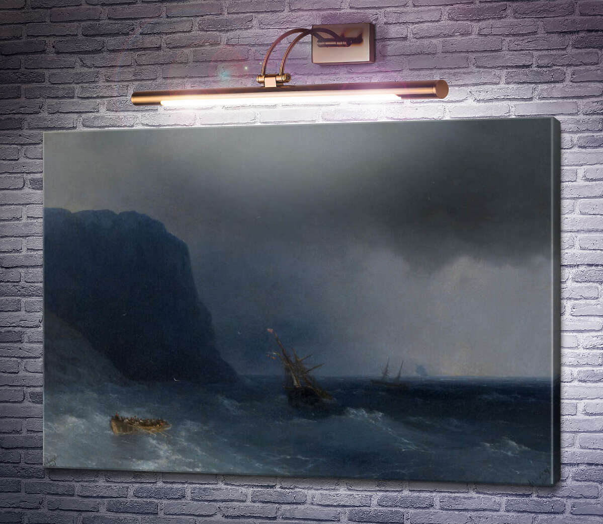 Картина Уцілілі в шторм Іван Айвазовський