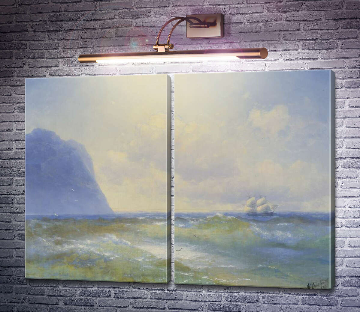 Модульна картина Корабель в морі Іван Айвазовський