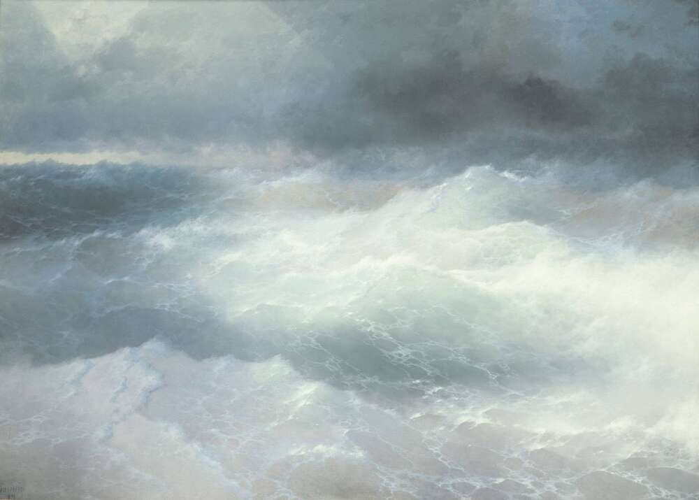 репродукція картина-постер  Серед хвиль, 1898 Іван Айвазовський
