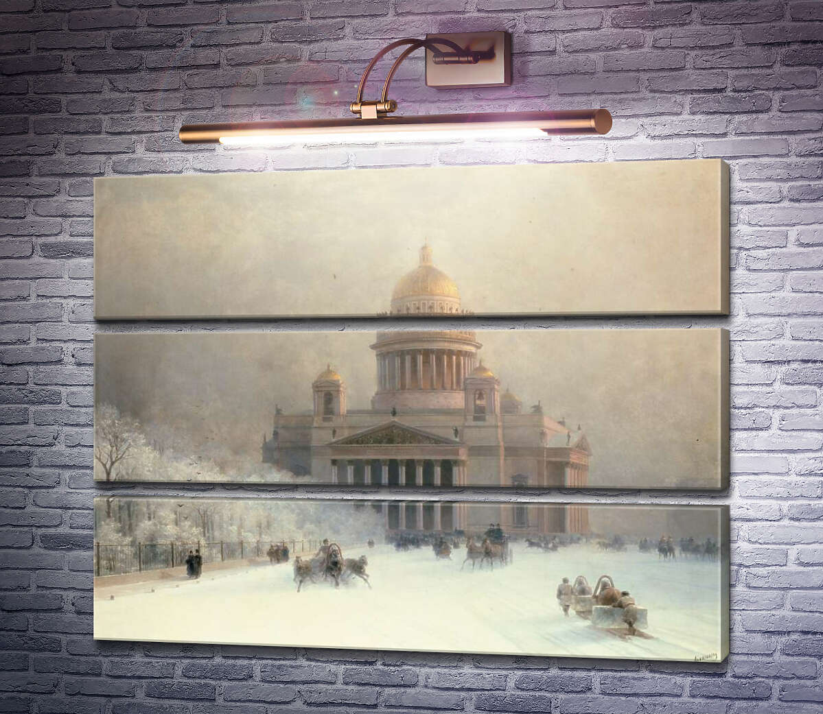 Модульна картина Ісаакіївський собор в морозний день. 1891 рік (Модуль №15) Іван Айвазовський Модульна картина Ісаакіївський собор в морозний день. 1891 рік (Модуль №15) Іван Айвазовський