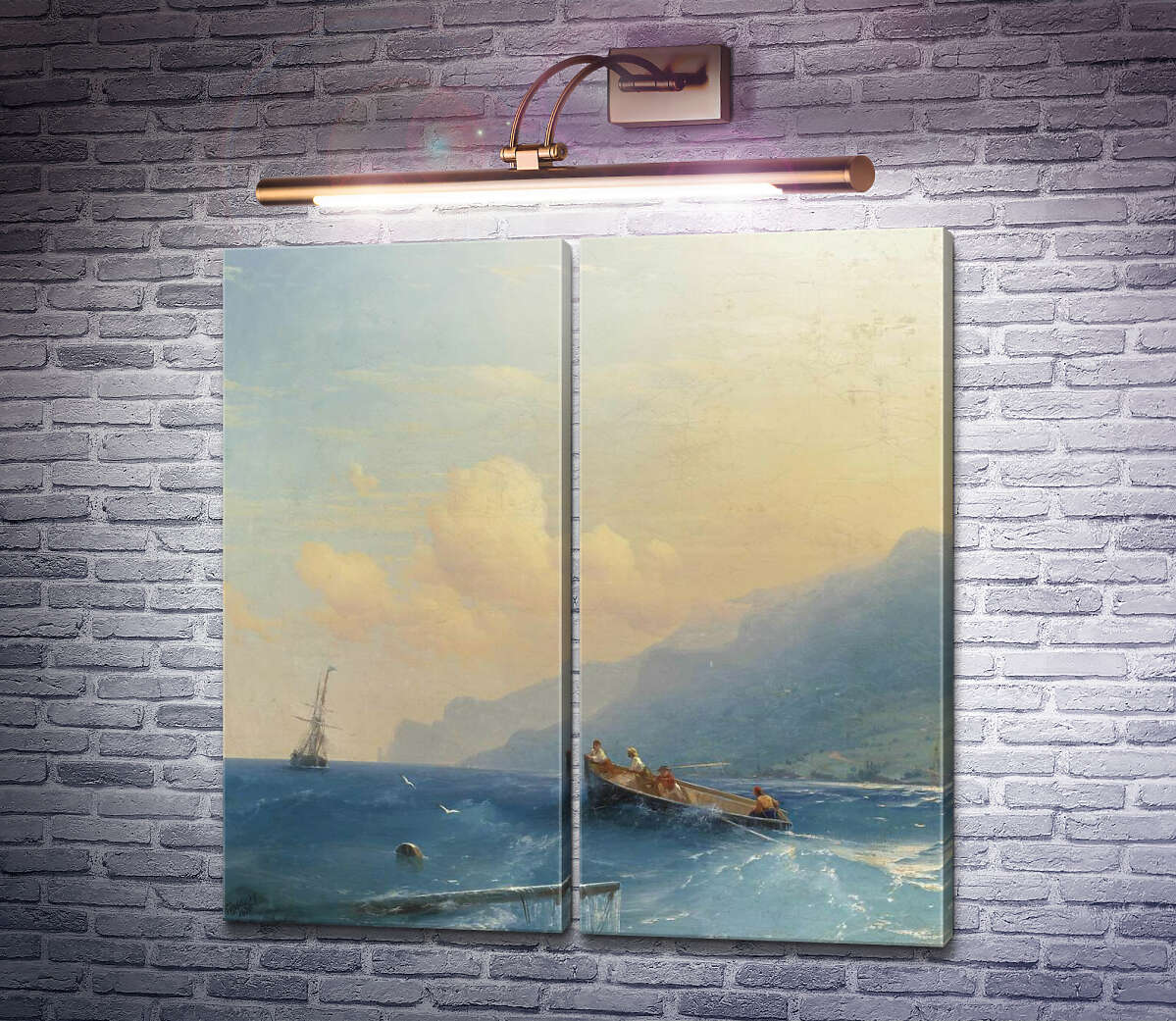 Модульна картина Пошук потерпілих корабельної аварії Іван Айвазовський