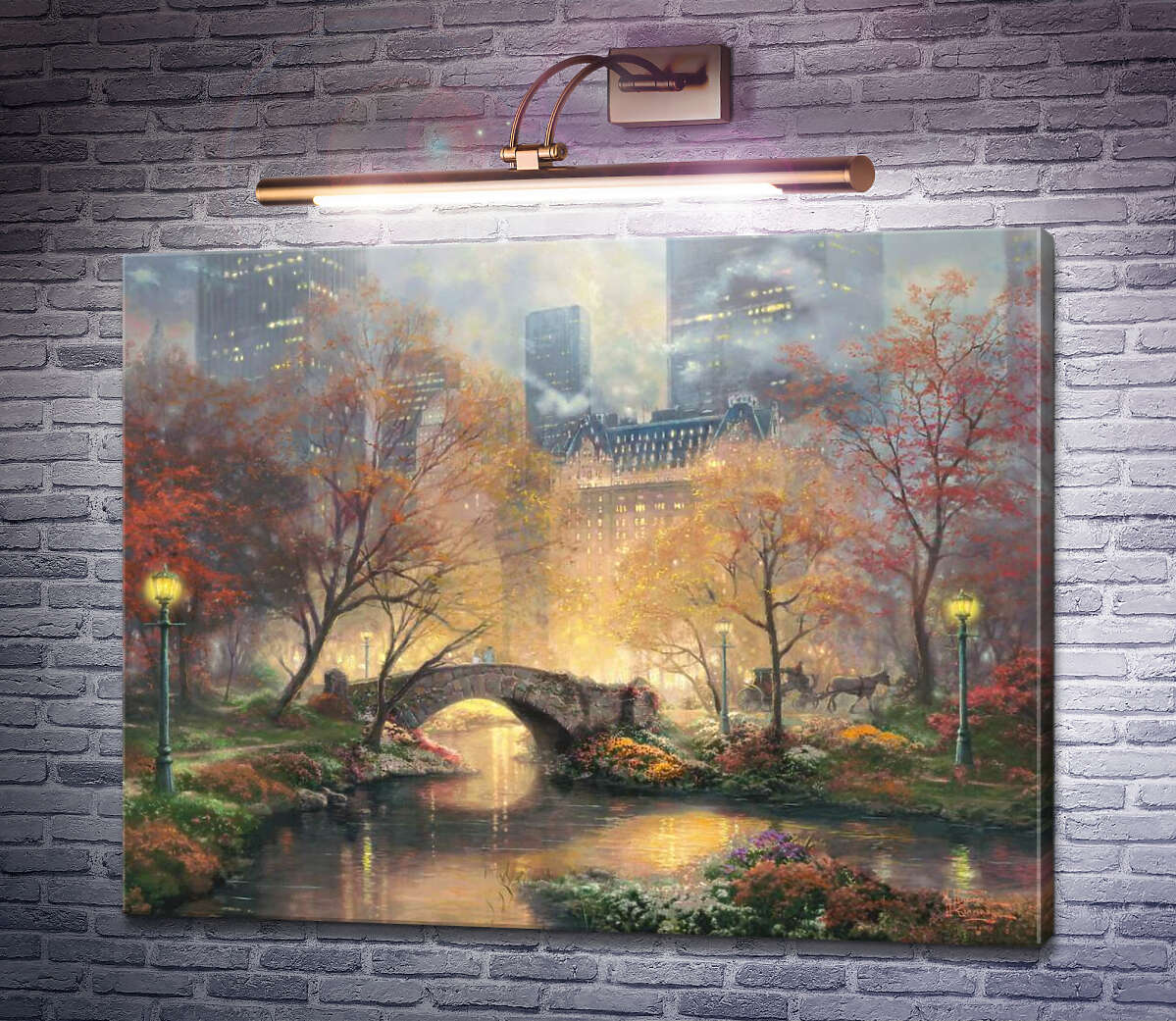 Картина Центальний парк восени Томас Кінкейд