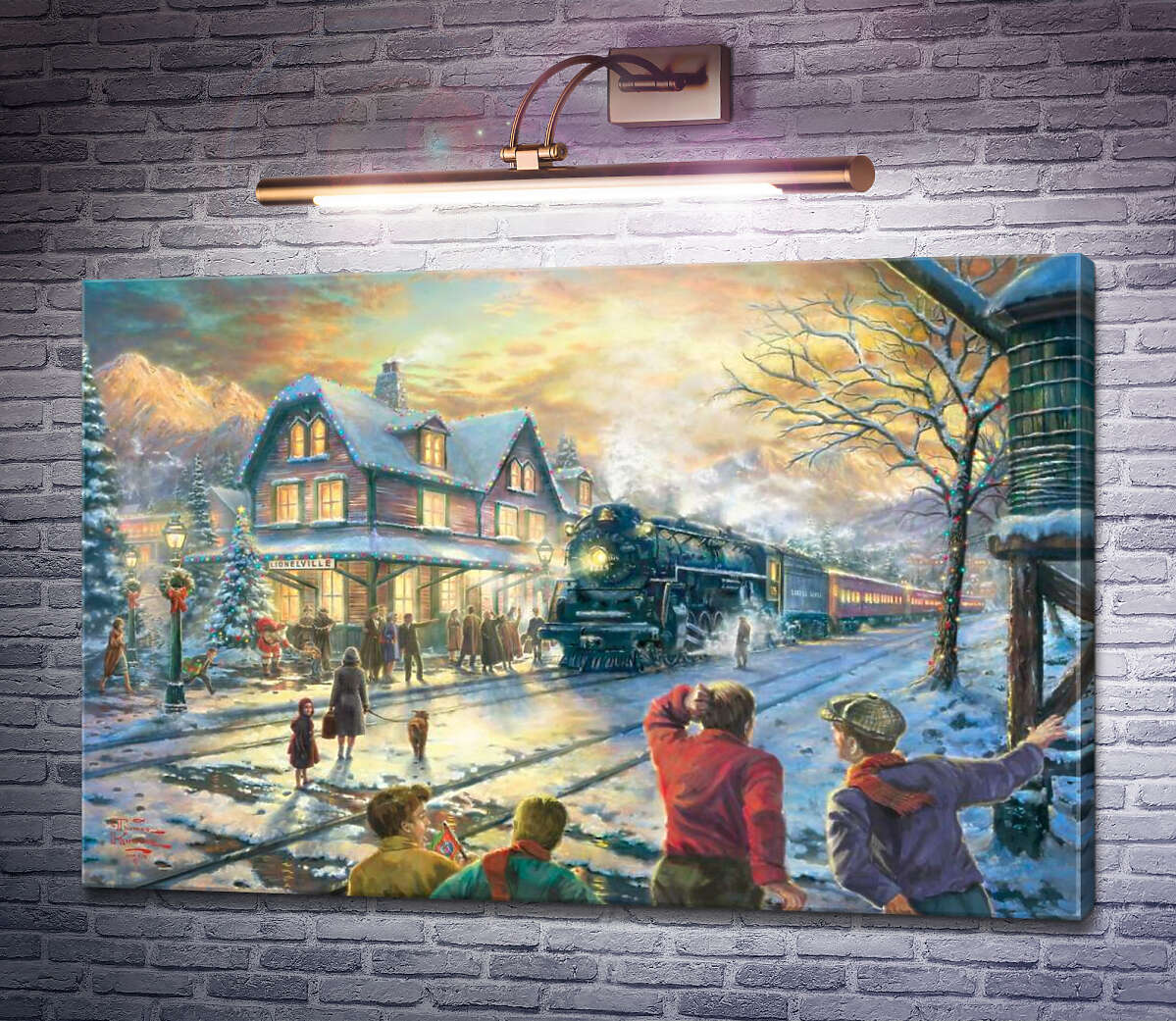 Картина Різдвяний поїзд Томас Кінкейд