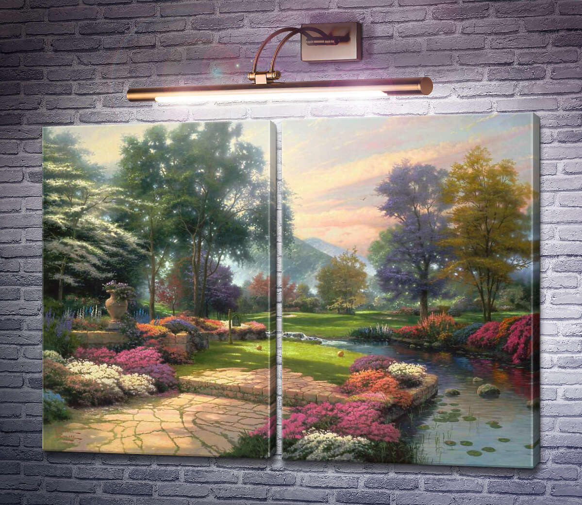 Модульна картина Рай для гольфістів. Лунка перша Томас Кінкейд