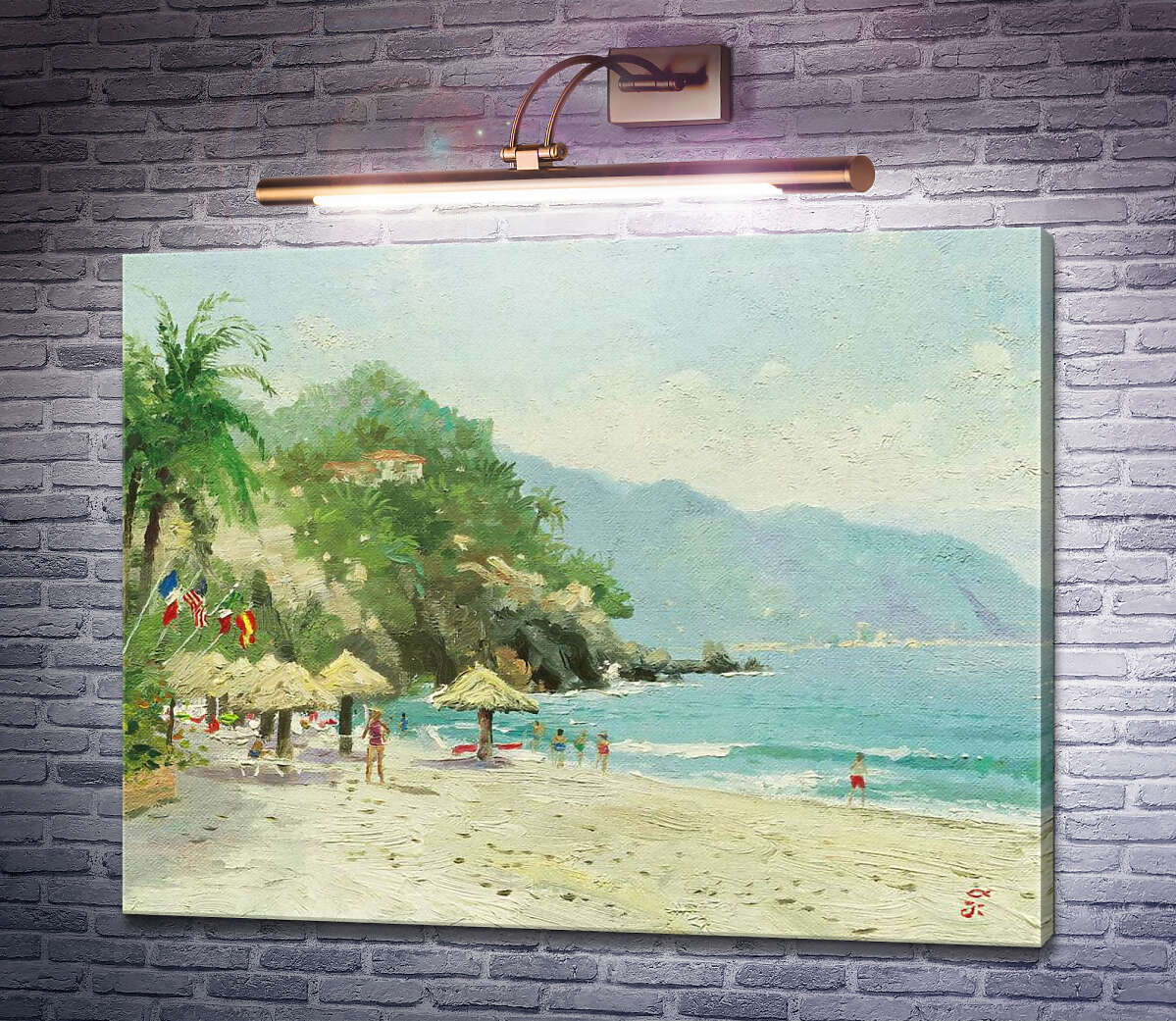 Картина Пляж Пуерто Вальярта Томас Кінкейд
