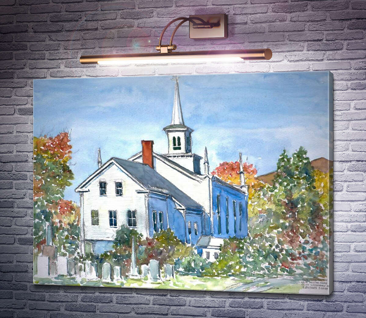 Картина Церковь, Вермонт Энтони Бутера
