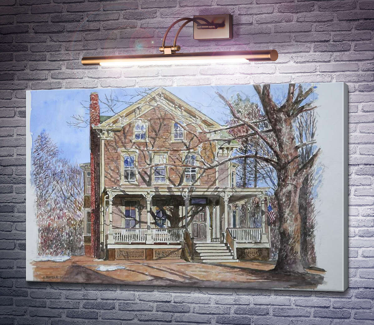 Картина Історичний будинок, Вестфілд Нью-Джерсі Ентоні Бутера