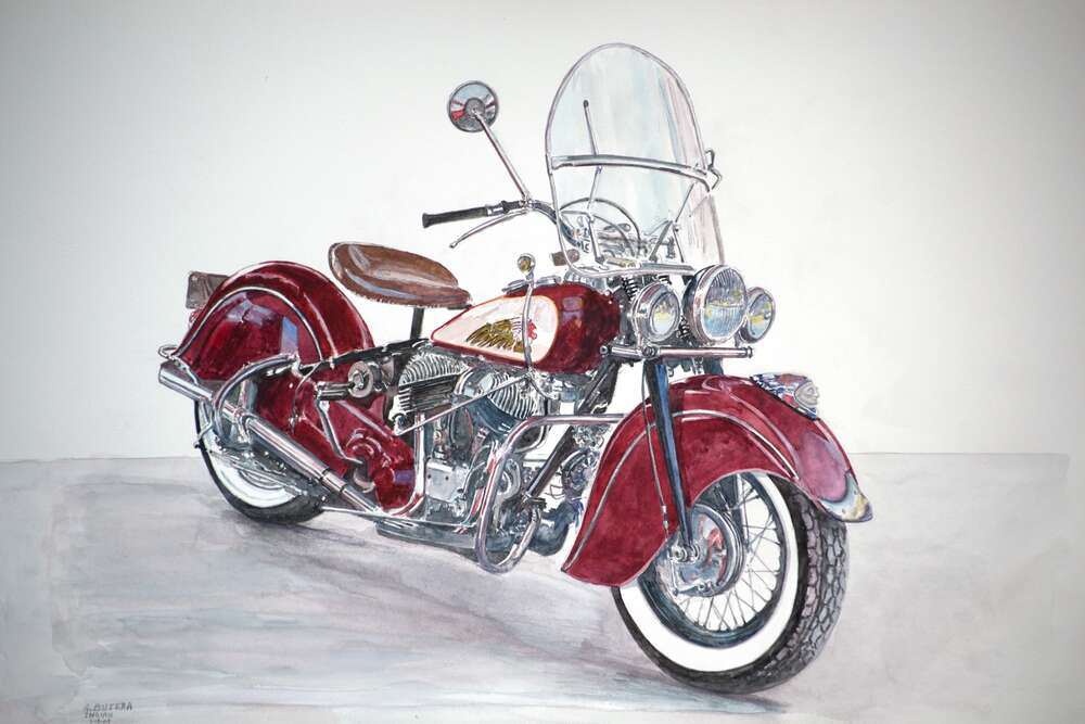 репродукція картина-постер  індіанський мотоцикл Ентоні Бутера