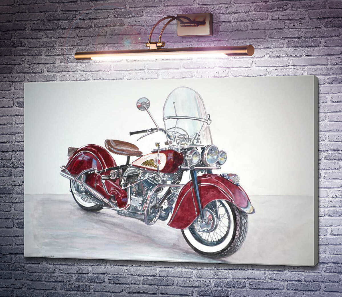 Картина Индианский мотоцикл Энтони Бутера