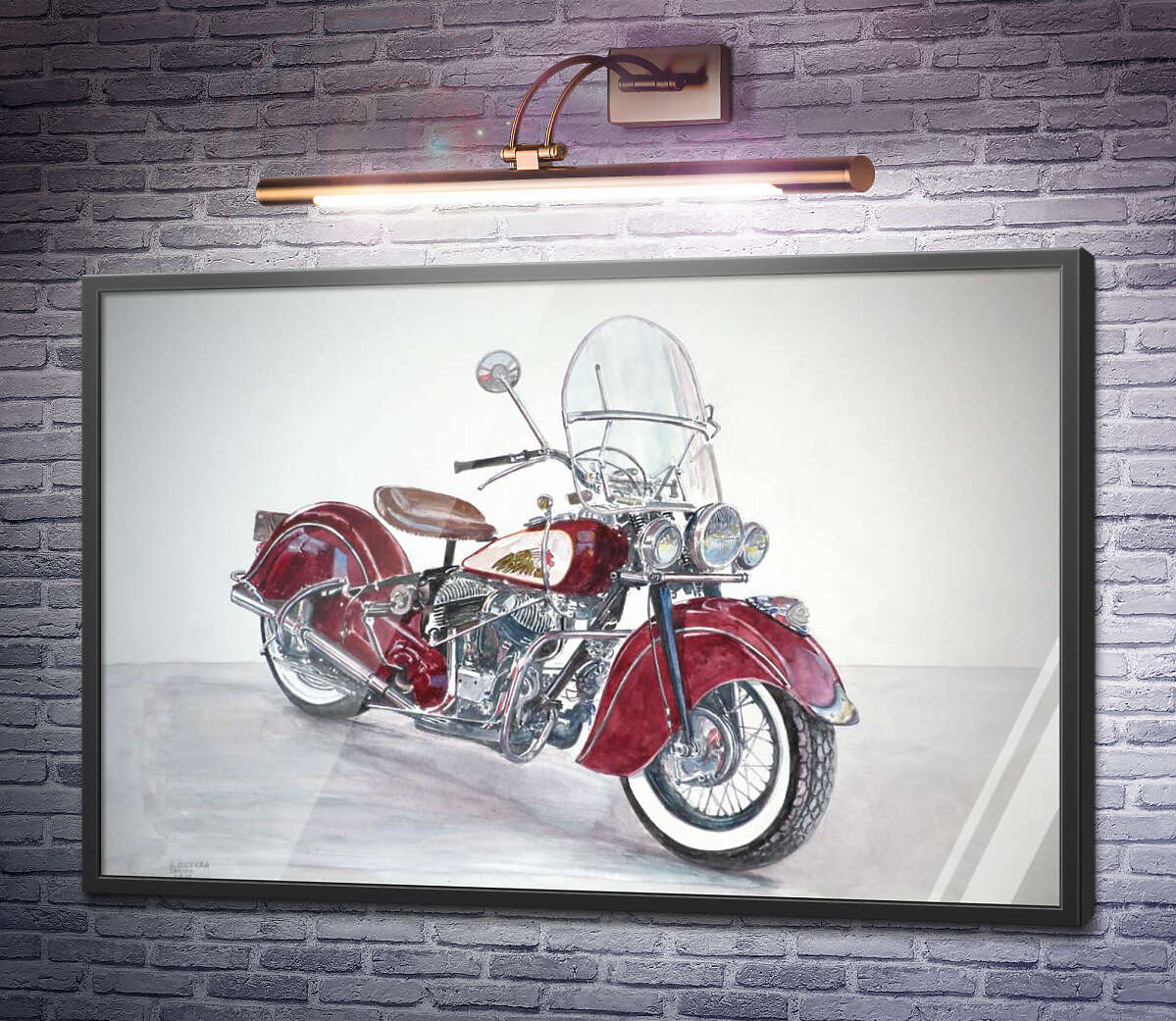 Постер індіанський мотоцикл Ентоні Бутера