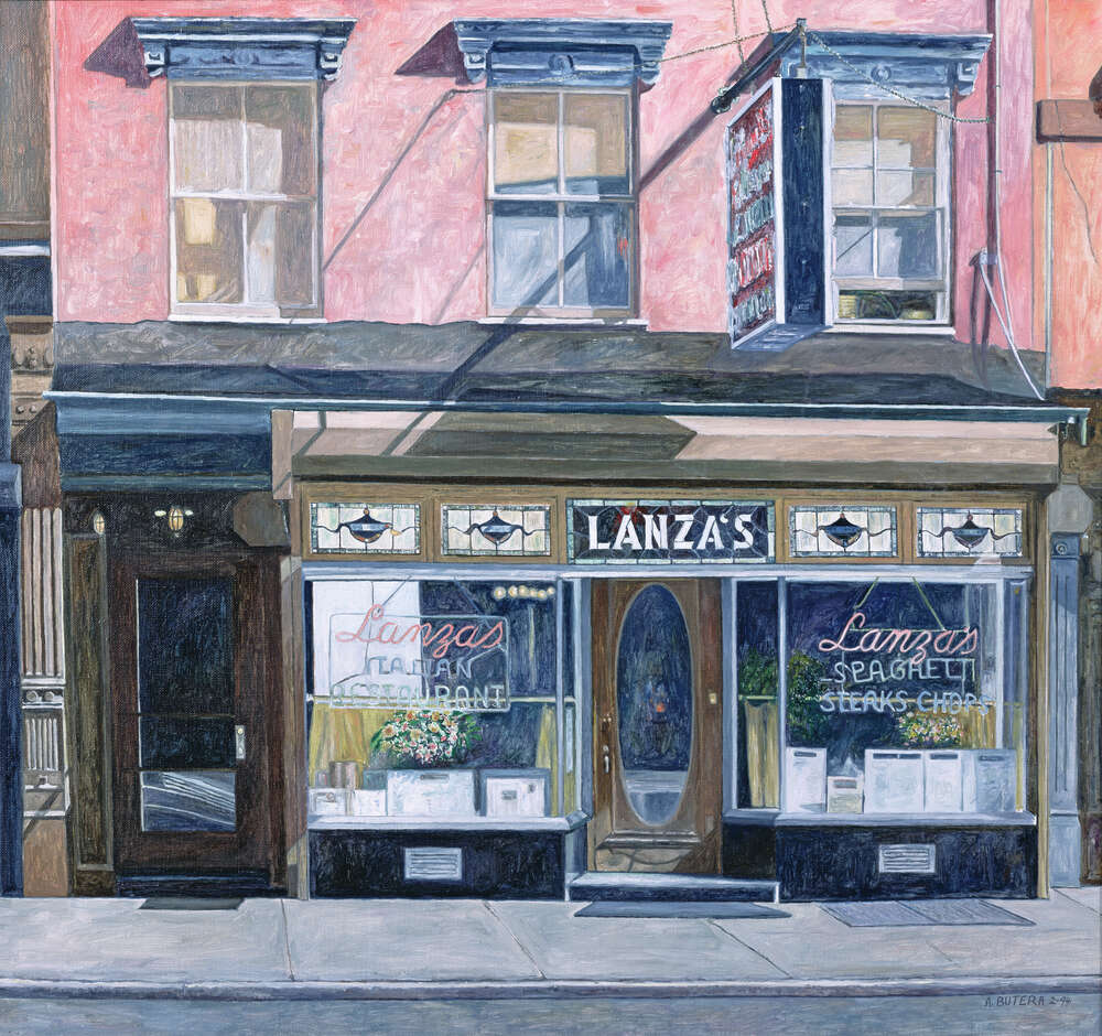 репродукция картина-постер  Ресторан Lanzas, 11-я улица, Ист Виллидж Энтони Бутера