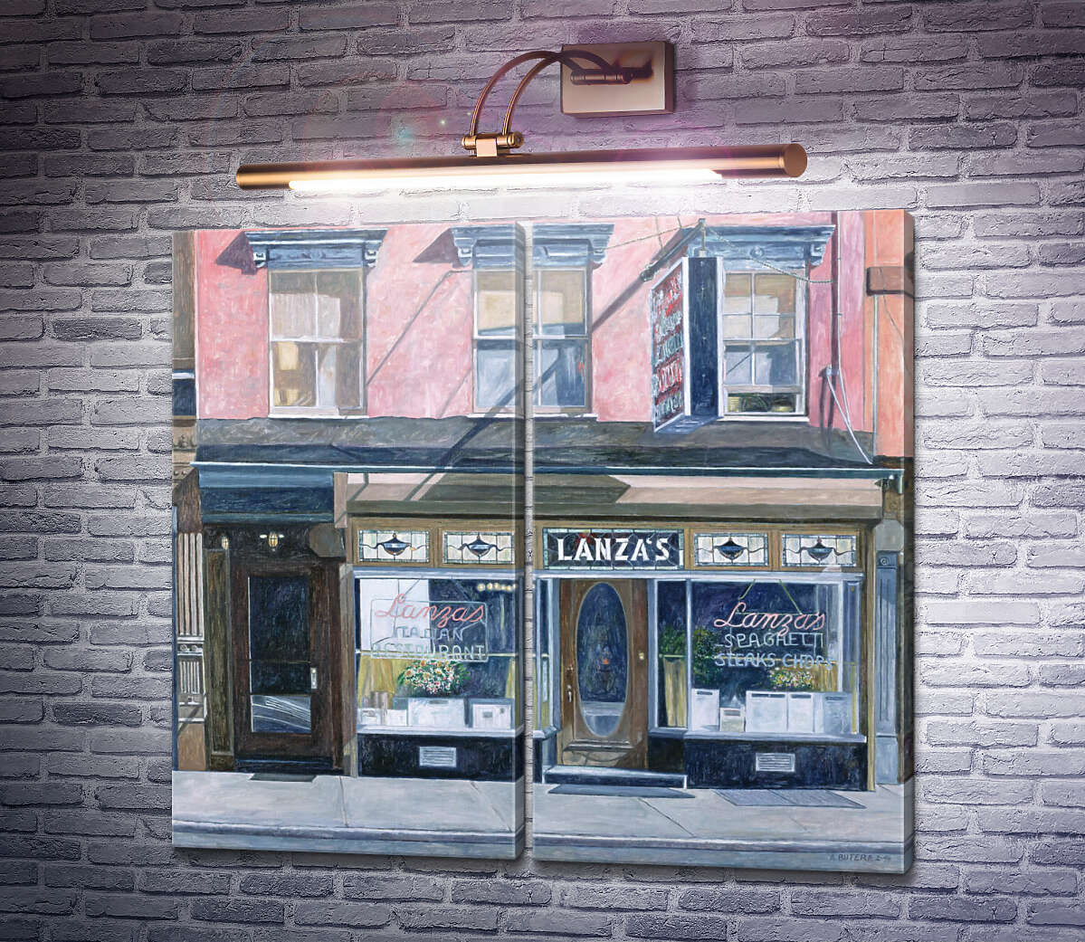 Модульна картина Ресторан Lanzas, 11-я вулиця, Іст Віллідж Ентоні Бутера