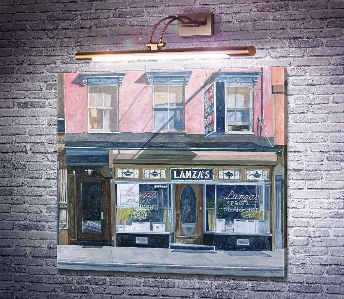 Картина Ресторан Lanzas, 11-я вулиця, Іст Віллідж Ентоні Бутера