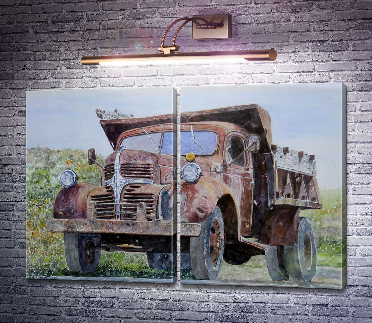 Модульная картина Старый фермерский грузовик Энтони Бутера