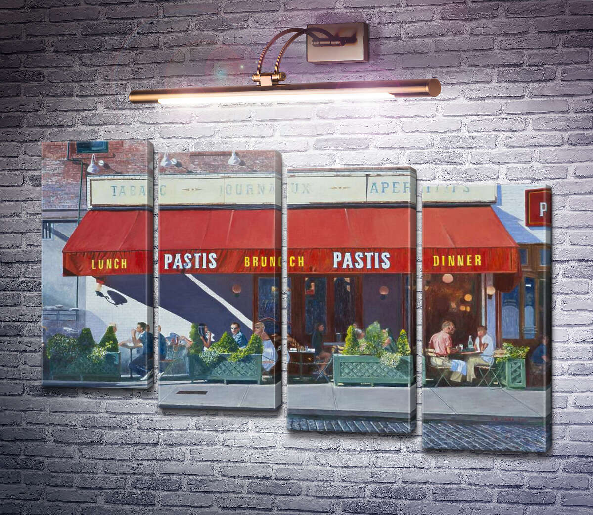 Модульная картина Закусочная Pastis (Модуль №19) Энтони Бутера