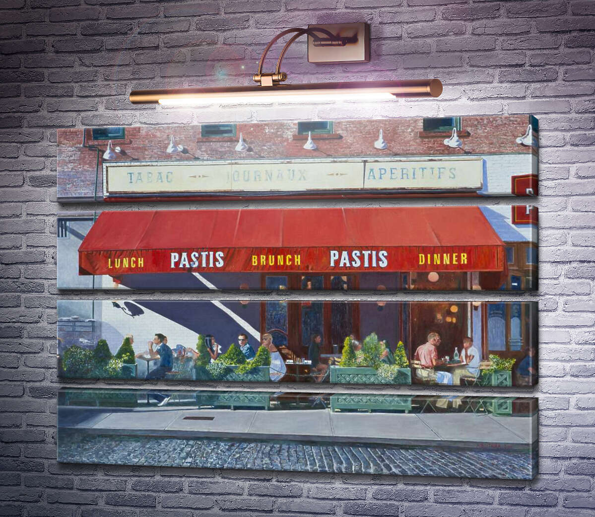 Модульная картина Закусочная Pastis (Модуль №22) Энтони Бутера