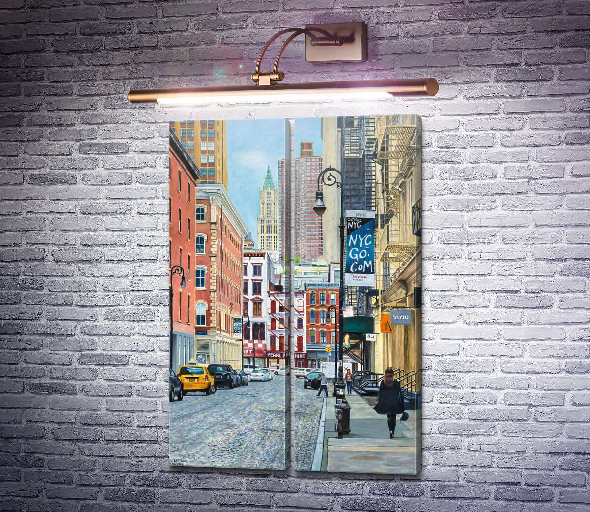Модульная картина "Перл Пейнт" на Канал-Стрит, Нью-Йорк Энтони Бутера