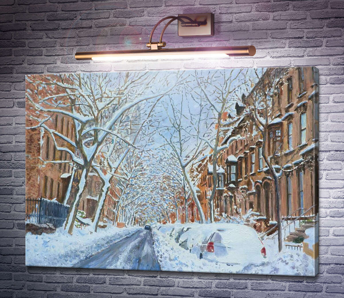 Картина Сніг, Ремсен Стріт, Бруклін, Нью-Йорк Ентоні Бутера