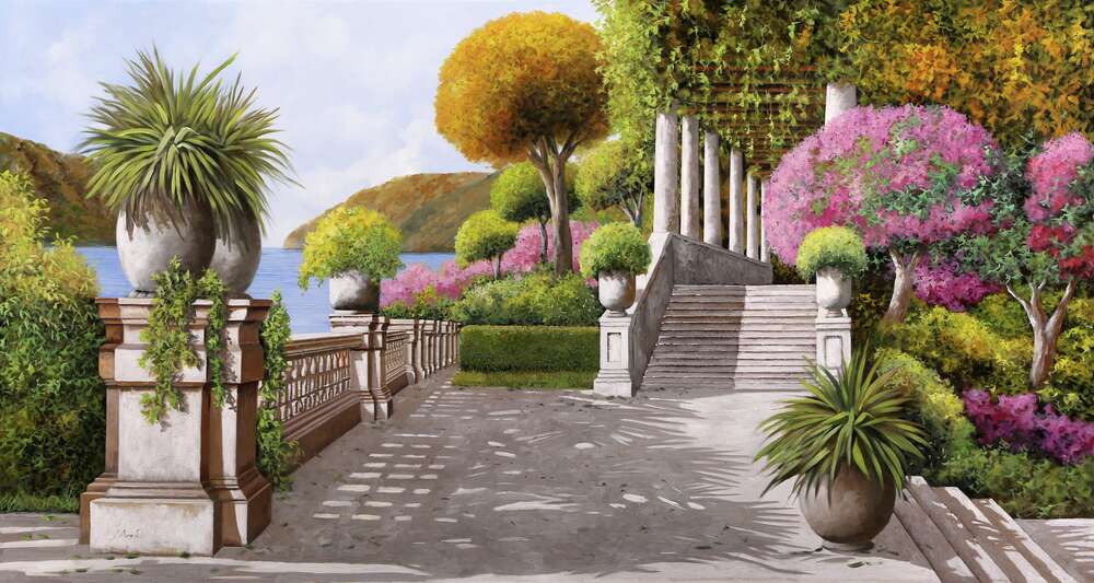 репродукція картина-постер  Парк зі сходами Гвідо Бореллі