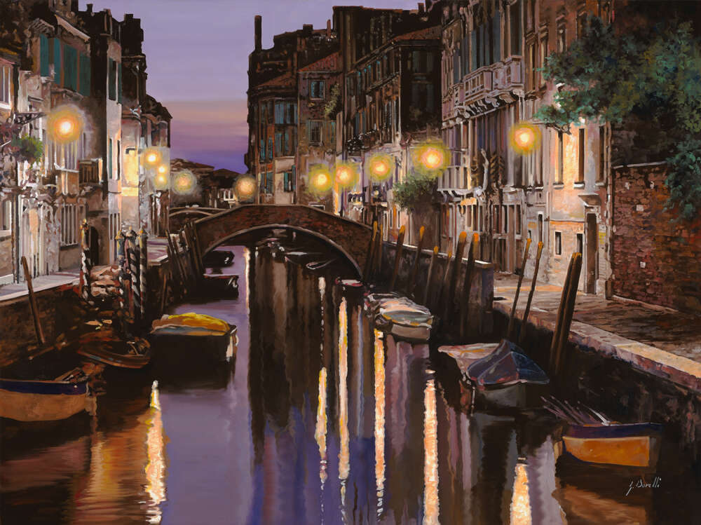 репродукція картина-постер  Венеція в сутінках Гвідо Бореллі