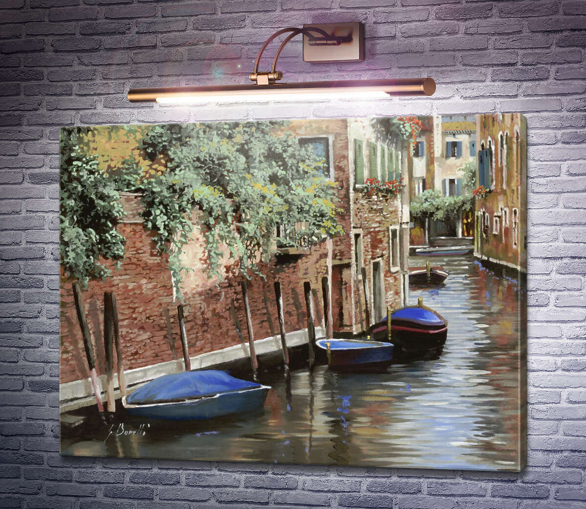 Картина Човни в Венеції Гвідо Бореллі