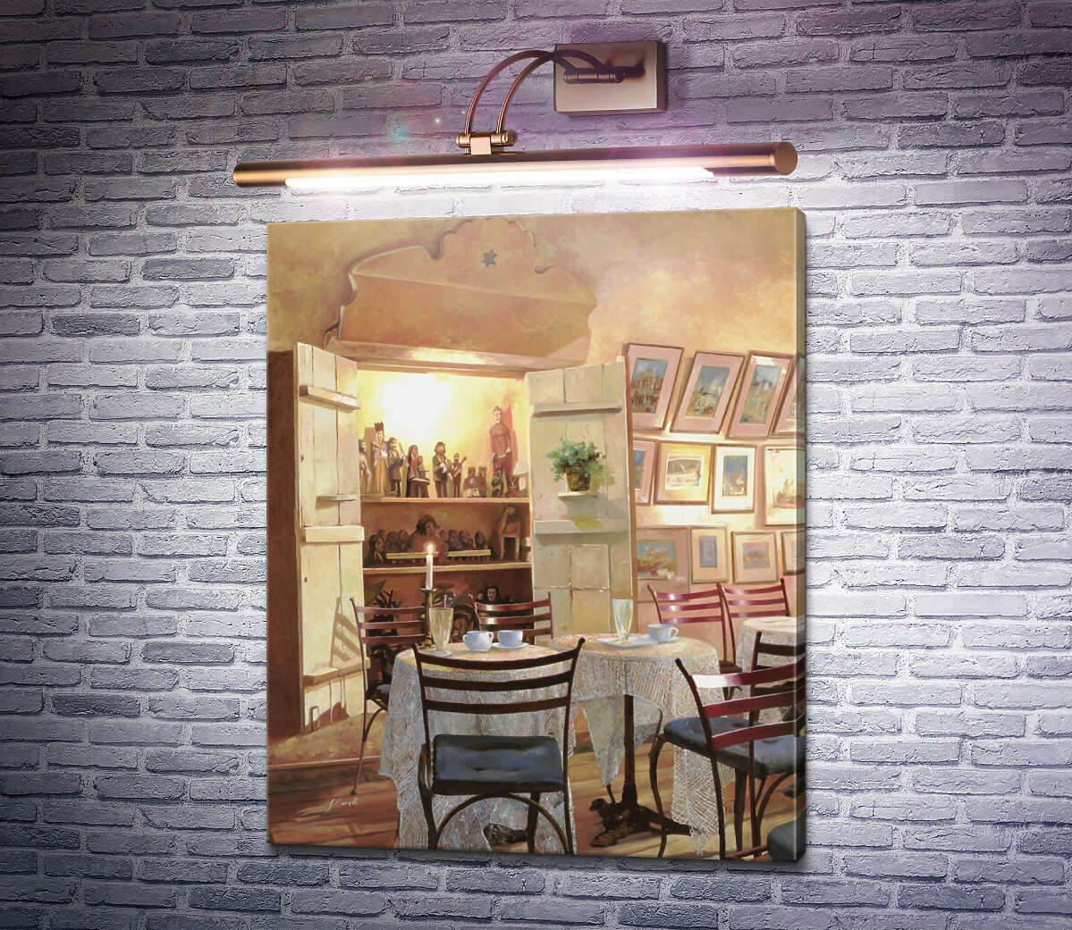 Картина Інтер'єр кафе Гвідо Бореллі