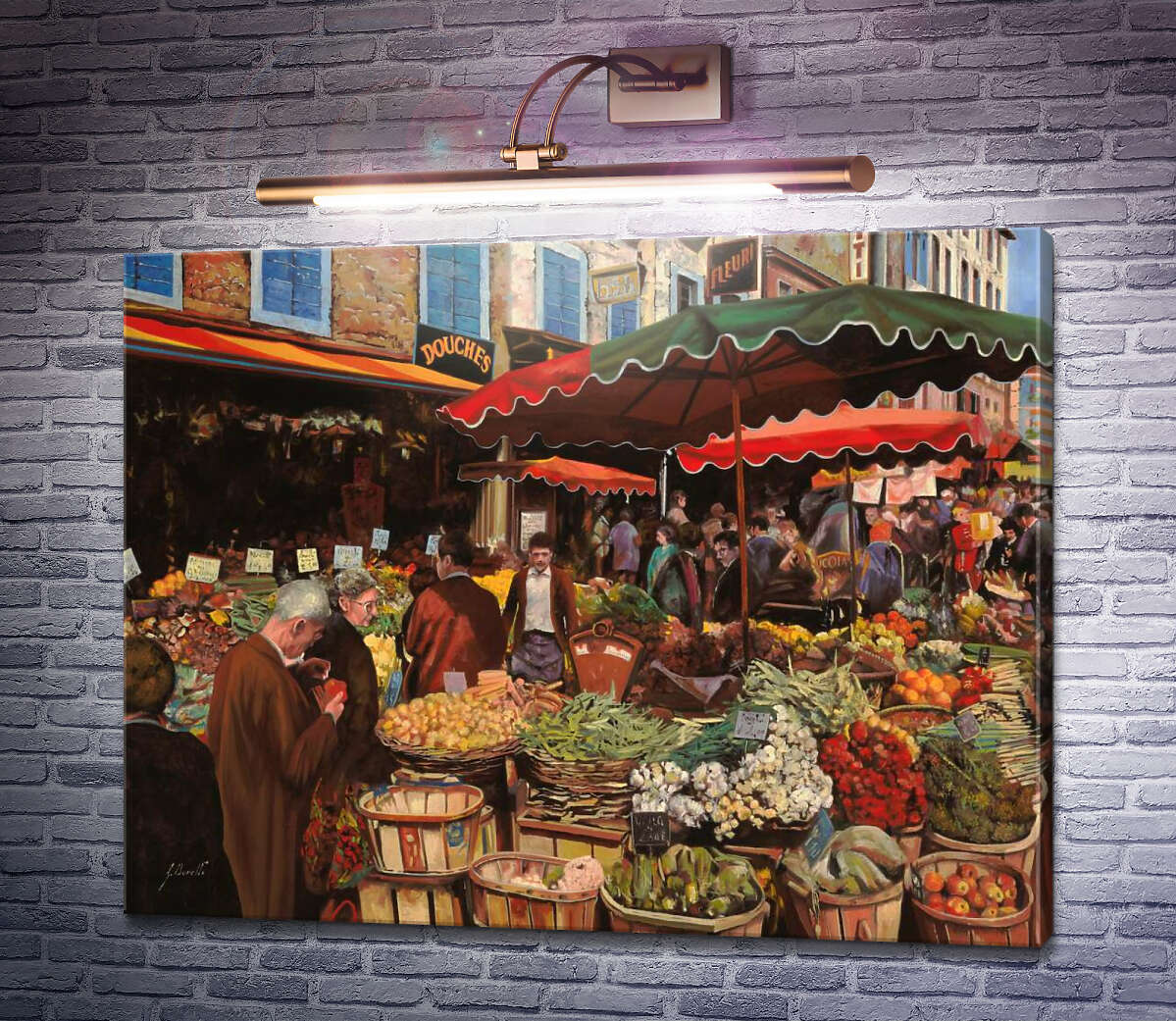Картина Район ринку Гвідо Бореллі