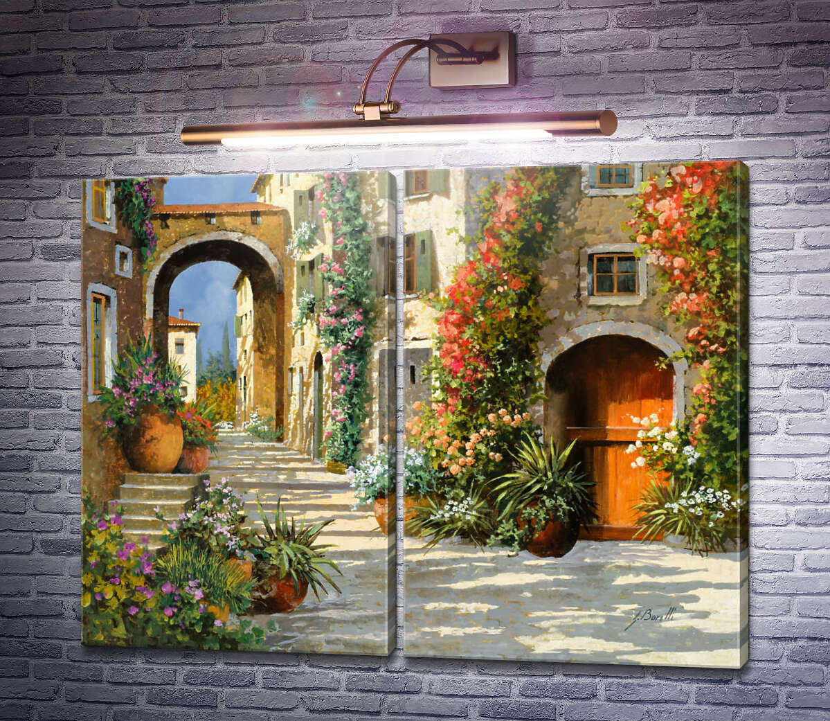 Модульная картина Красная дверь Гвидо Борелли