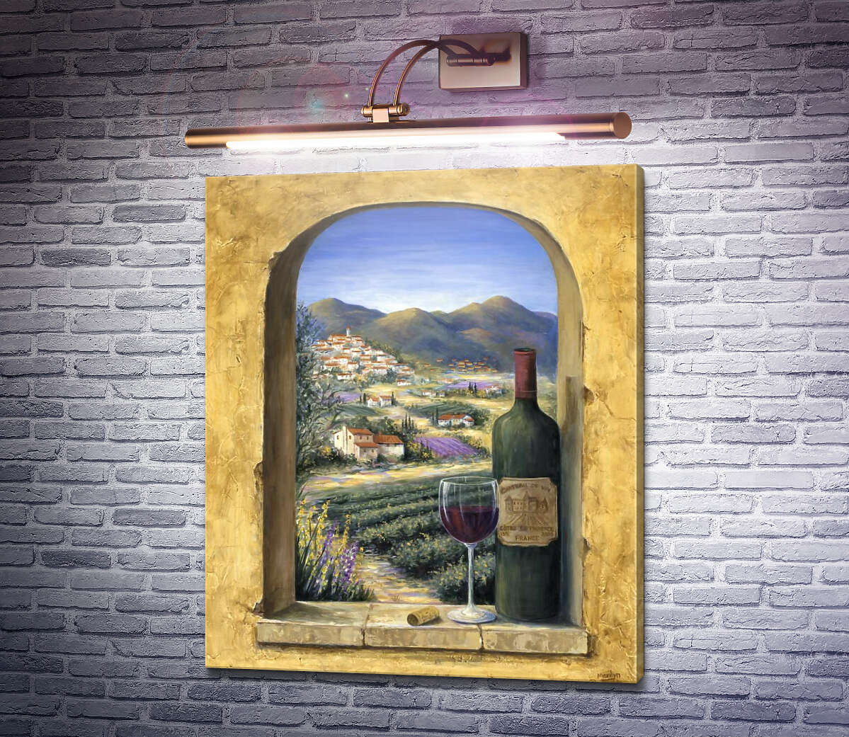 Картина Вино і лаванда Мерилін Данлеп