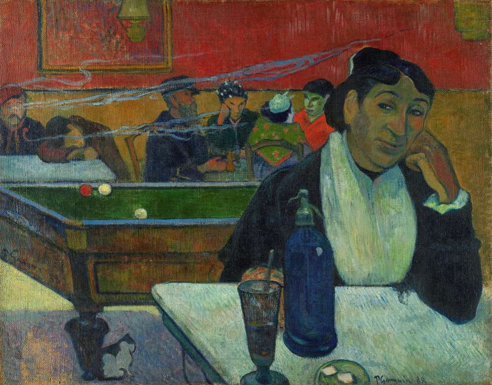 репродукція картина-постер  Кафе в Арлі, 1888 Поль Гоген