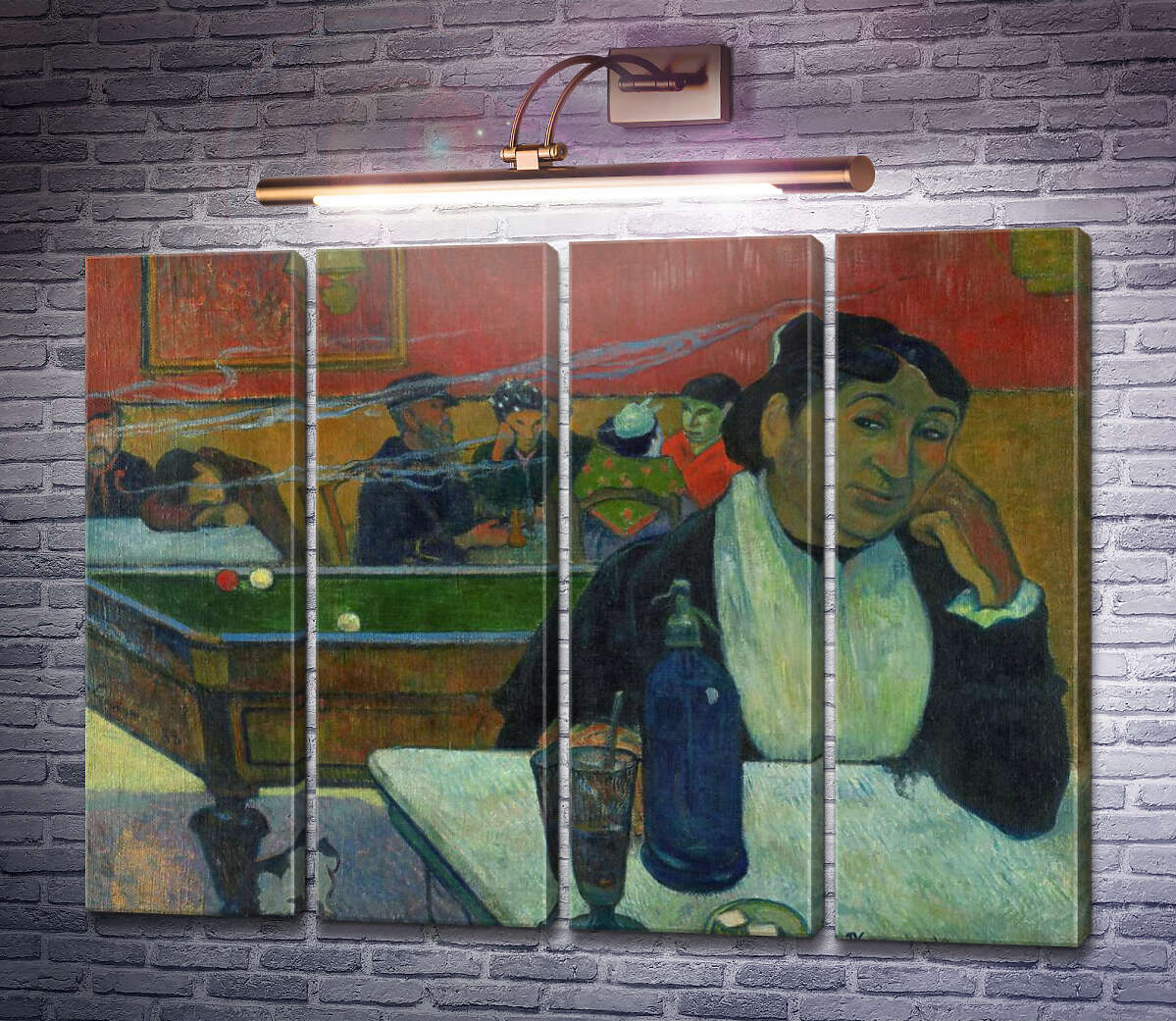 Модульна картина Кафе в Арлі, 1888 (Модуль №24) Поль Гоген