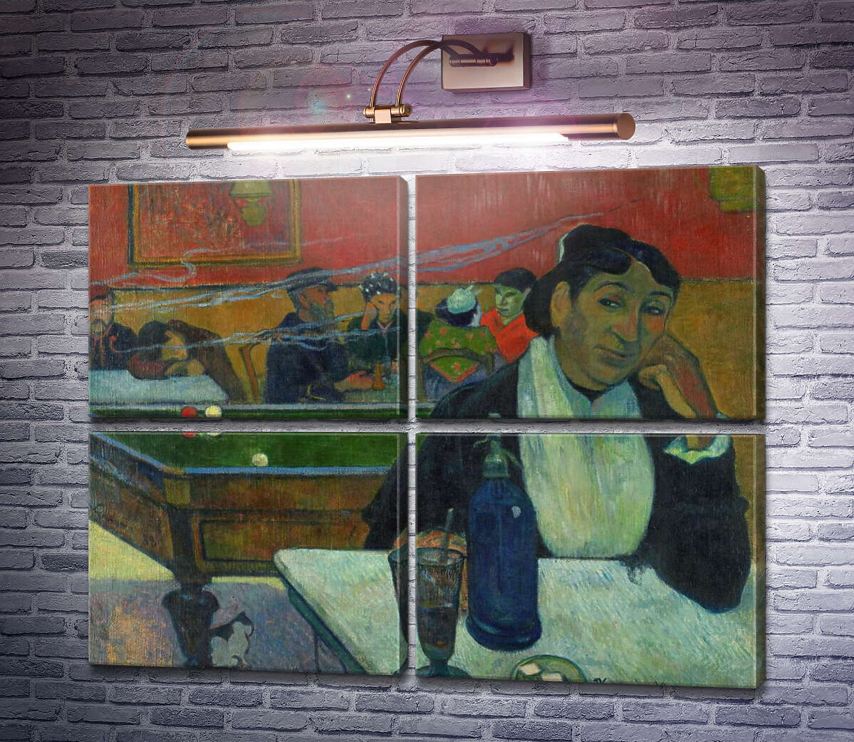 Модульна картина Кафе в Арлі, 1888 (Модуль №25) Поль Гоген Модульна картина Кафе в Арлі, 1888 (Модуль №25) Поль Гоген