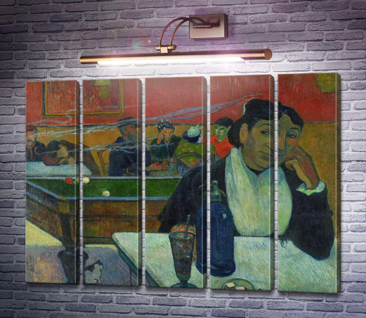 Модульная картина Кафе в Арле, 1888 (Модуль №26) Поль Гоген