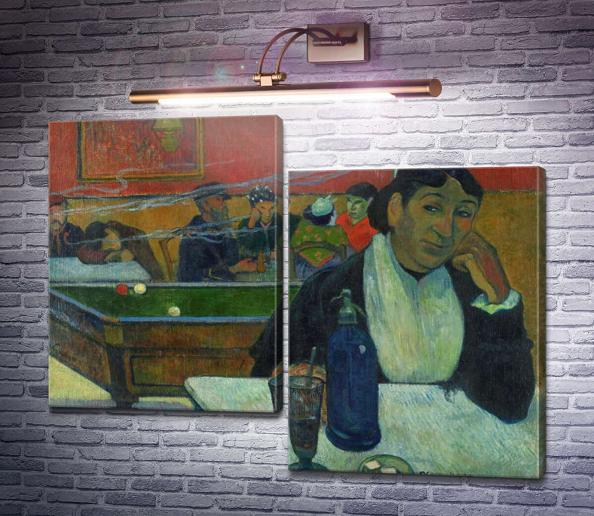 Модульна картина Кафе в Арлі, 1888 (Модуль №9) Поль Гоген