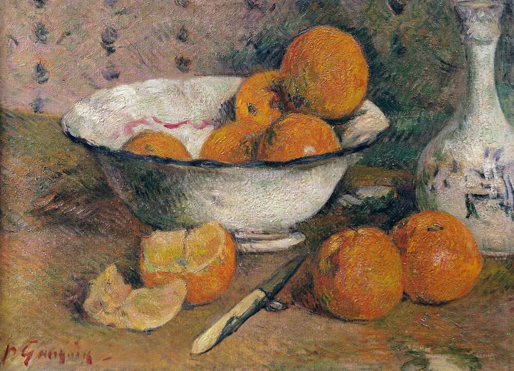 репродукція картина-постер  Натюрморт з апельсинами Поль Гоген
