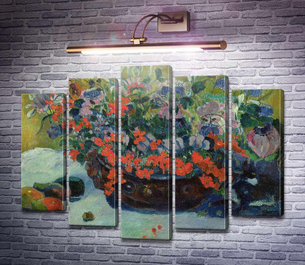 Модульная картина Букет цветов (Модуль №4) Поль Гоген