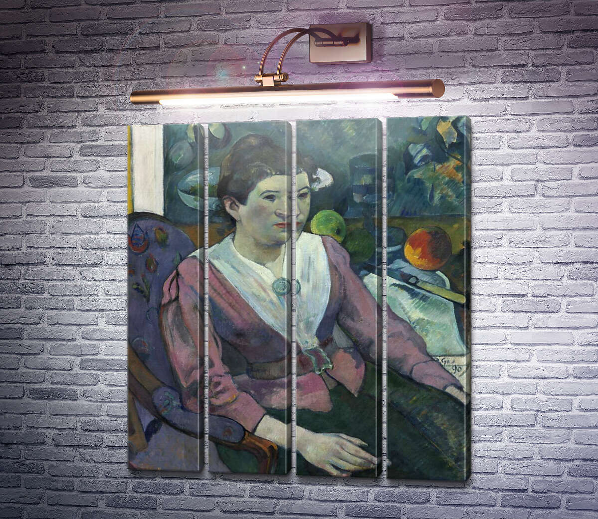 Модульная картина Мари Дерье, 1890 (Модуль №24) Поль Гоген Модульная картина Мари Дерье, 1890 (Модуль №24) Поль Гоген