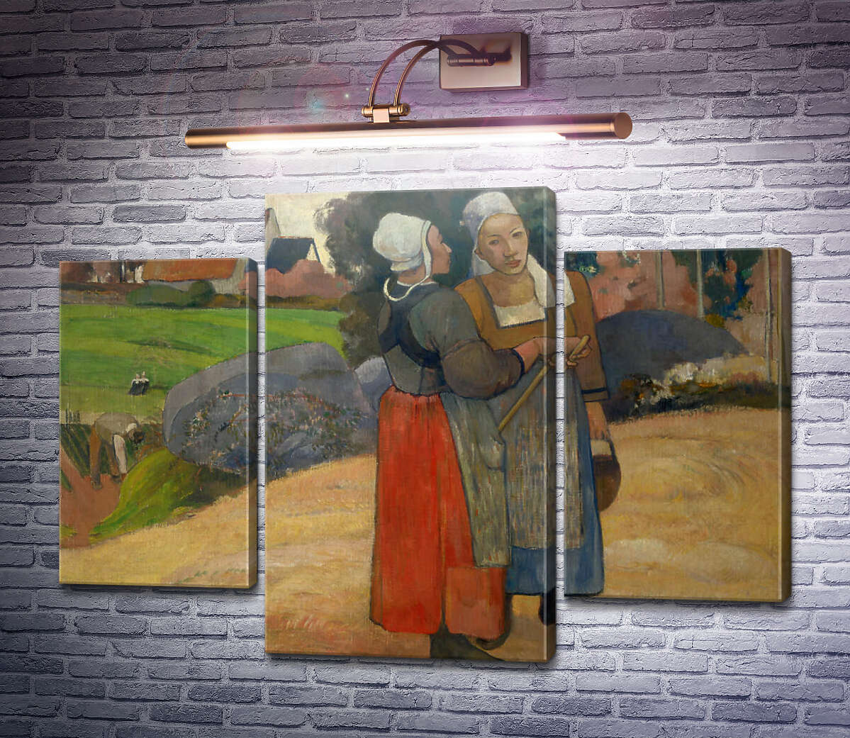 Модульна картина Бретонська селянки, 1894 (Модуль №10) Поль Гоген Модульна картина Бретонська селянки, 1894 (Модуль №10) Поль Гоген