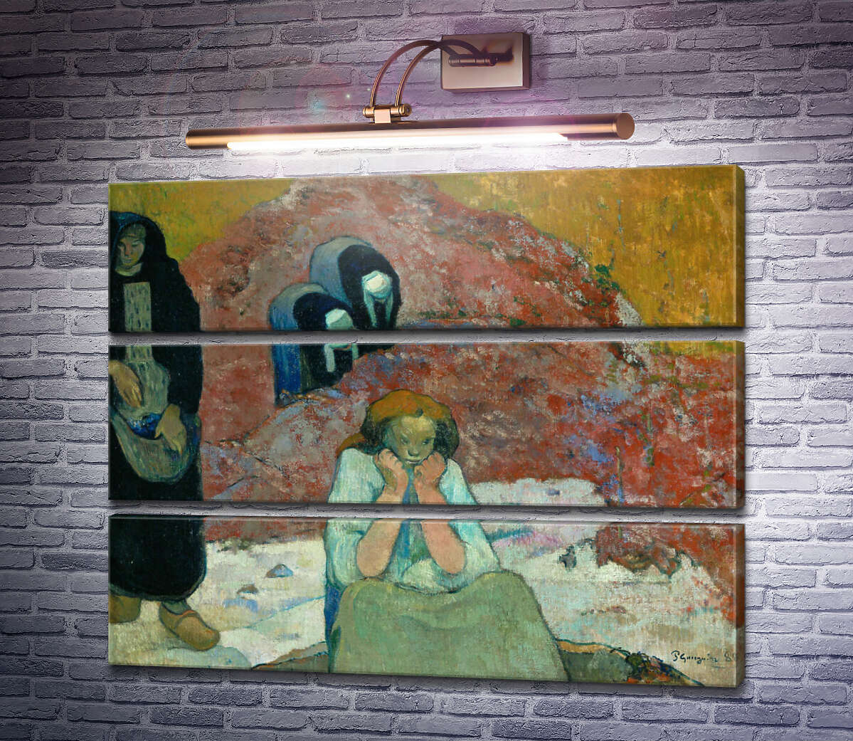 Модульна картина Збір винограду в Арлі (Модуль №15) Поль Гоген