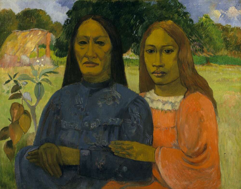 репродукція картина-постер  Дві жінки, 1902 Поль Гоген