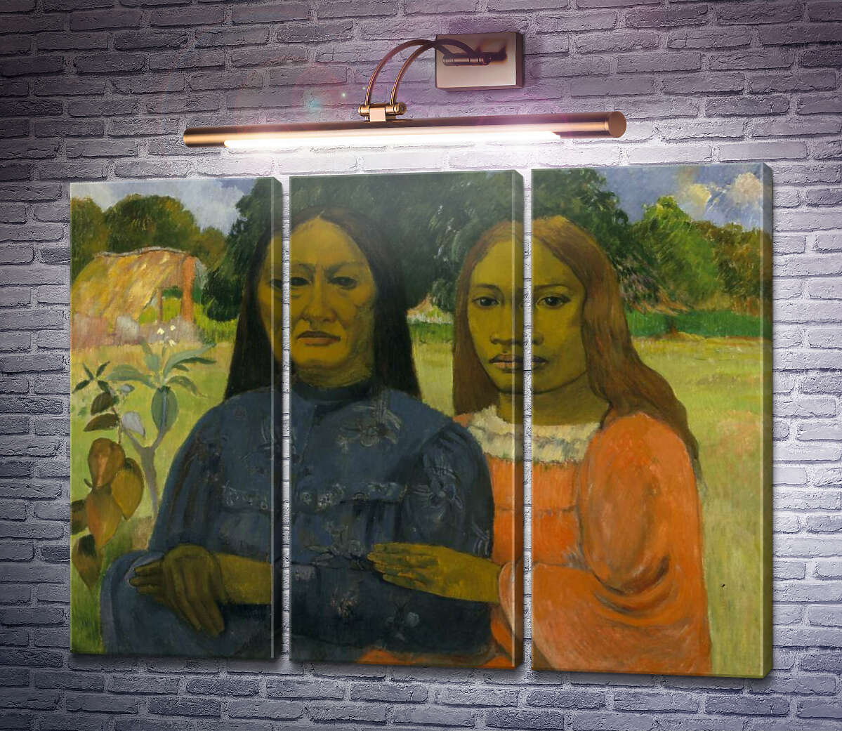 Модульная картина Две женщины, 1902 (Модуль №2) Поль Гоген