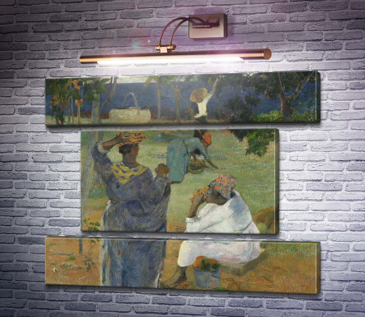 Модульная картина Сборщики манго, Мартиника, 1887 (Модуль №18) Поль Гоген Модульная картина Сборщики манго, Мартиника, 1887 (Модуль №18) Поль Гоген