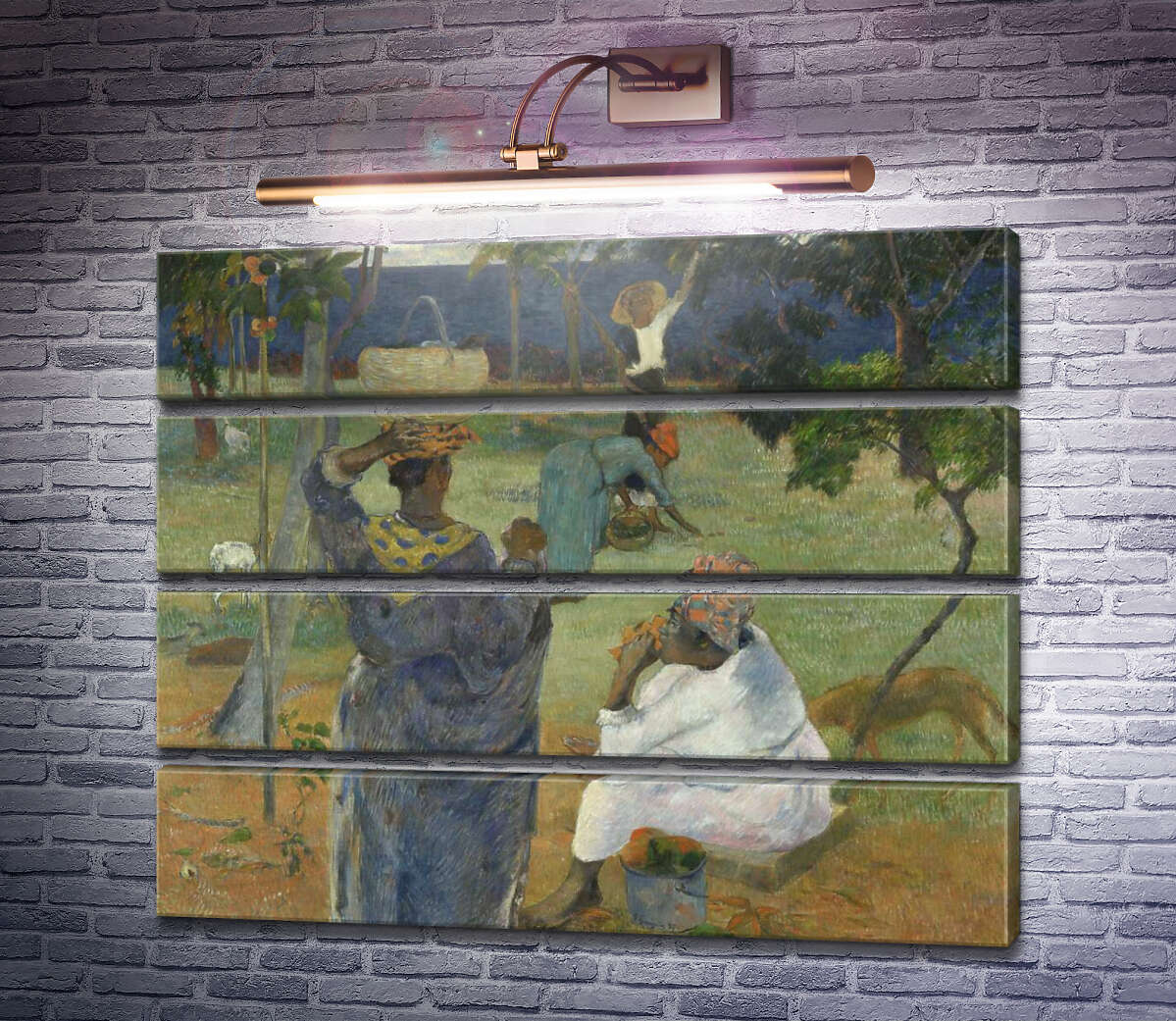Модульна картина Збирачі манго, Мартініка, 1887 (Модуль №22) Поль Гоген Модульна картина Збирачі манго, Мартініка, 1887 (Модуль №22) Поль Гоген