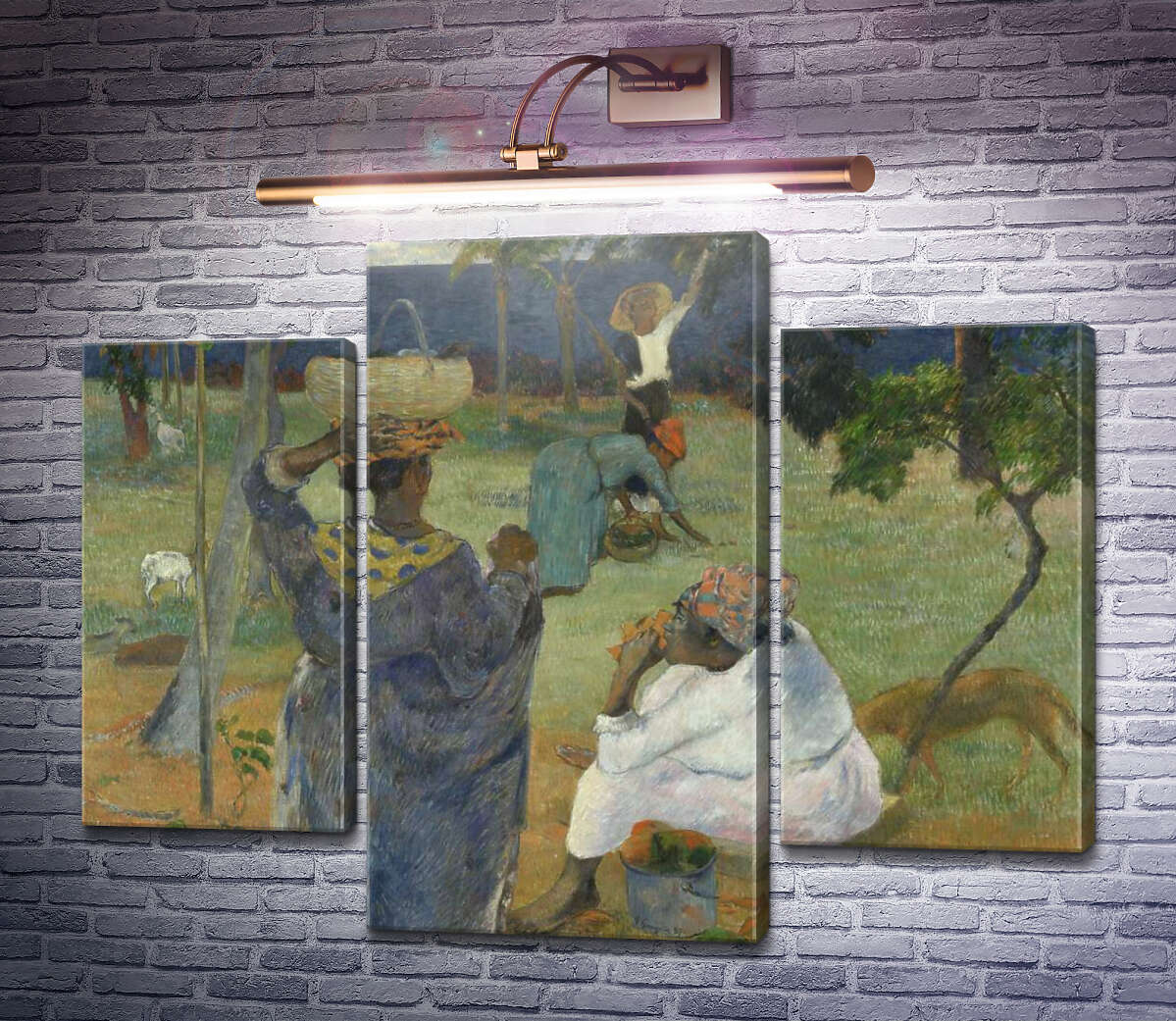 Модульна картина Збирачі манго, Мартініка, 1887 (Модуль №10) Поль Гоген Модульна картина Збирачі манго, Мартініка, 1887 (Модуль №10) Поль Гоген
