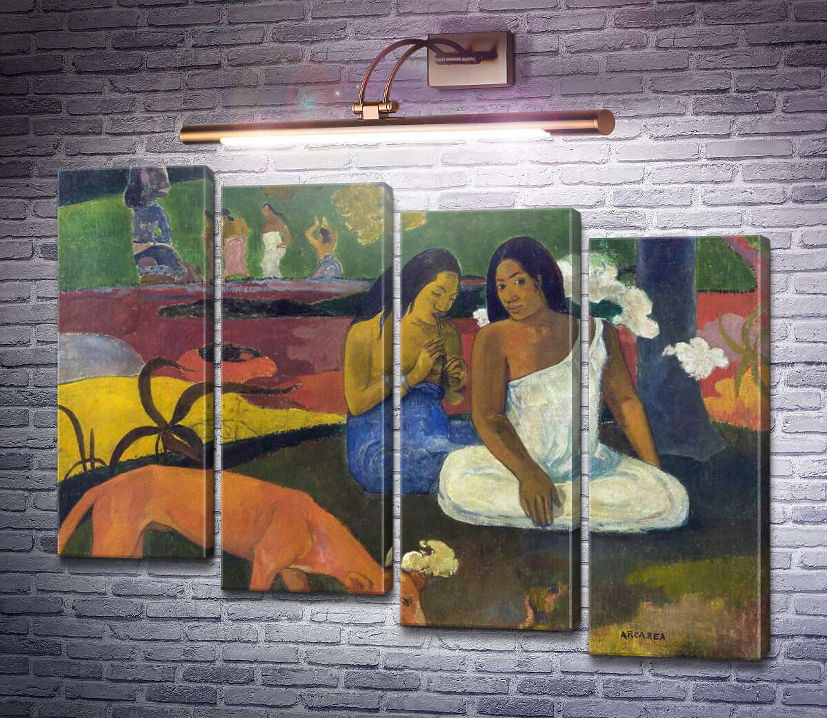 Модульная картина Развлечения, 1982 (Модуль №19) Поль Гоген
