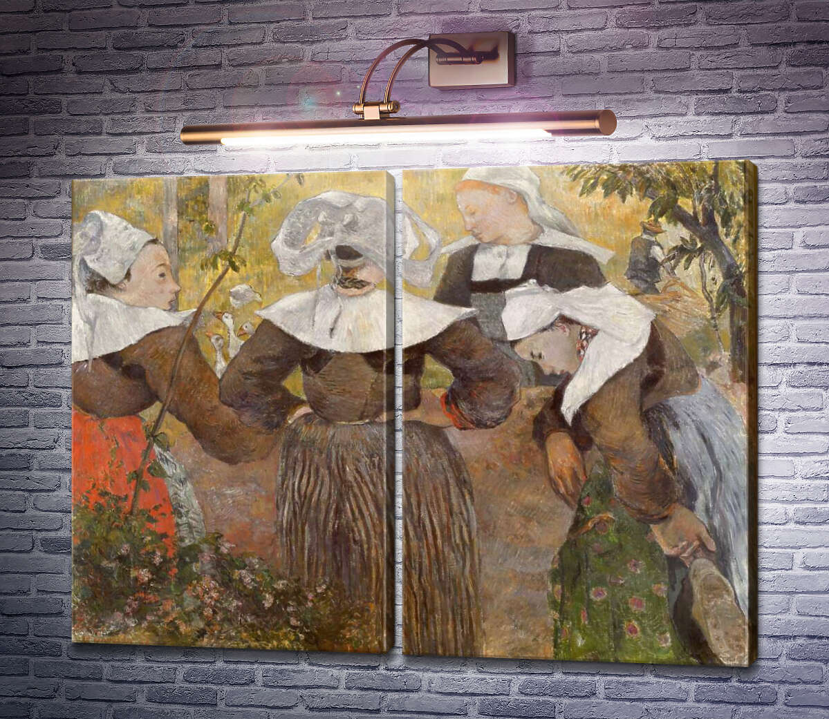 Модульна картина Чотири бретонки Поль Гоген