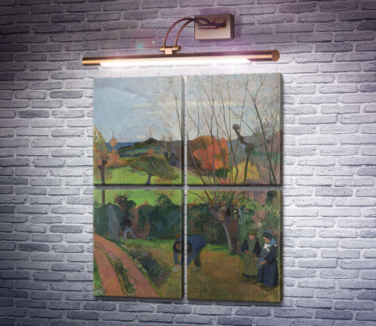 Модульна картина Іва (Le saule), 1889 (Модуль №25) Поль Гоген Модульна картина Іва (Le saule), 1889 (Модуль №25) Поль Гоген