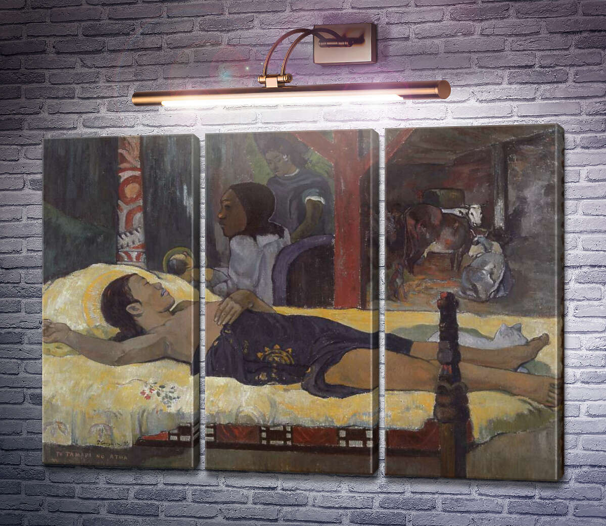 Модульная картина Рождение Сына Божьего, 1896 (Модуль №2) Поль Гоген Модульная картина Рождение Сына Божьего, 1896 (Модуль №2) Поль Гоген
