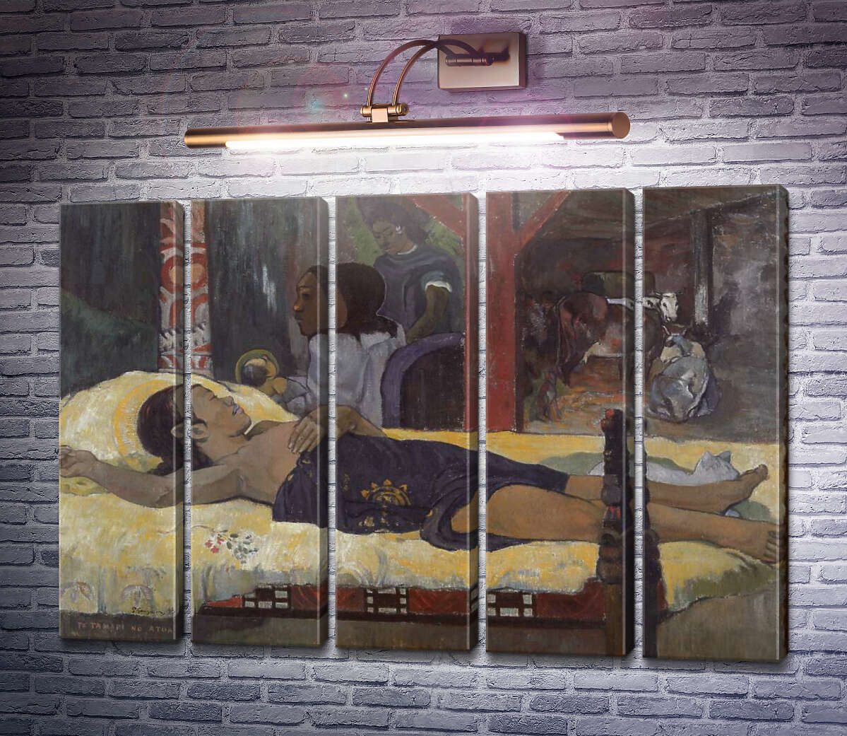 Модульная картина Рождение Сына Божьего, 1896 (Модуль №26) Поль Гоген