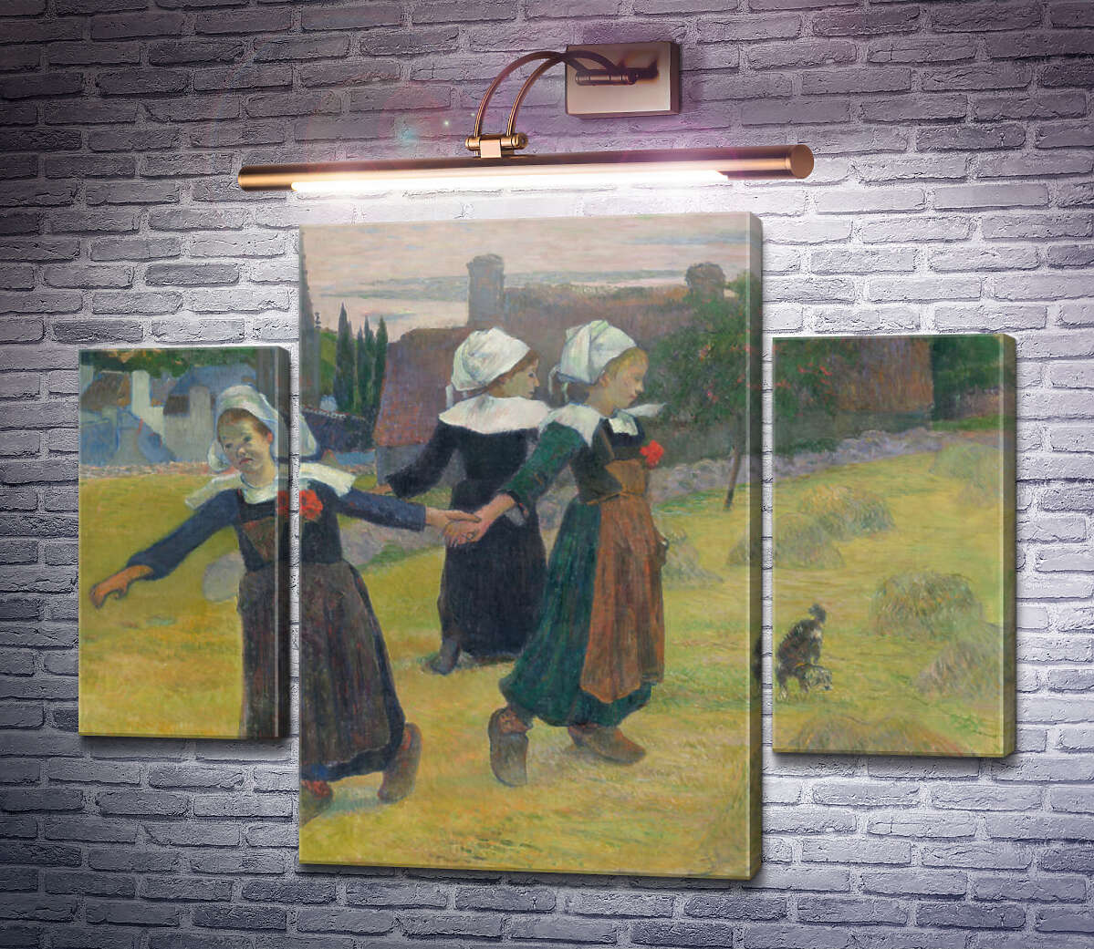 Модульна картина Бретонська дівчинки танцюють, 1888 (Модуль №5) Поль Гоген